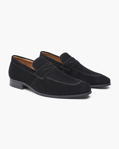 Old Money Suede Penny Loafers