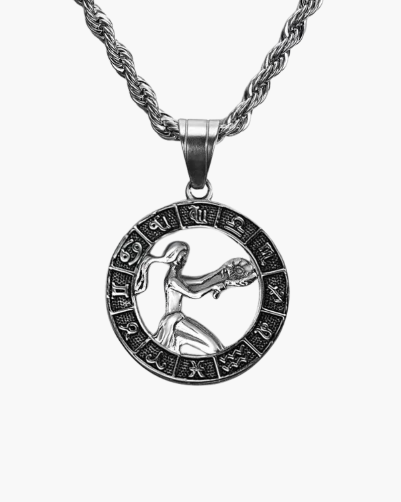 Zodiac Sign Necklace - Silver