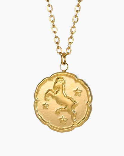 Zodiac Sign Necklace - Gold