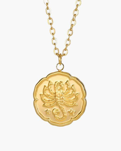 Zodiac Sign Necklace - Gold