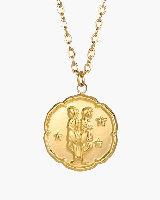 Zodiac Sign Necklace - Gold